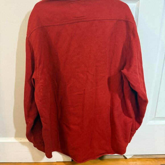 Big Bud Press flannel over shirt in paprika - Picture 3 of 4